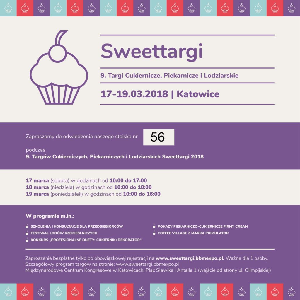 sweet targi zaproszenie